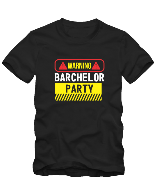 warning barchelor party